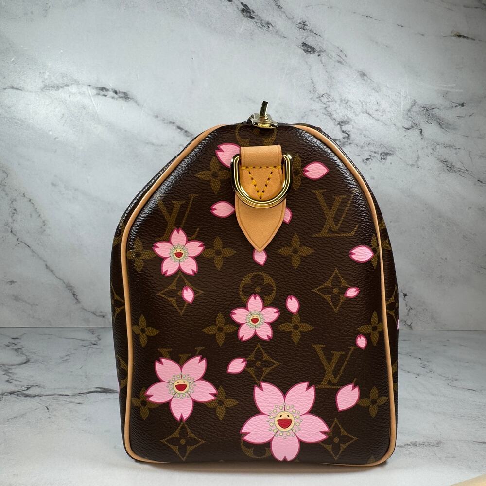 Louis Vuitton Murakami Bag Cherry Blossom Speedy 25 LV X TM Monogram Bandouliere - Picture 4 of 14